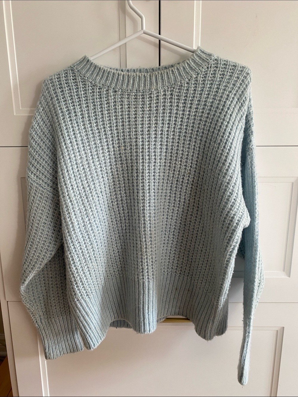 ARDENE Light Blue Crew Neck long sleeved Acrylic Mix  Knit Sweater Size XS-Small
